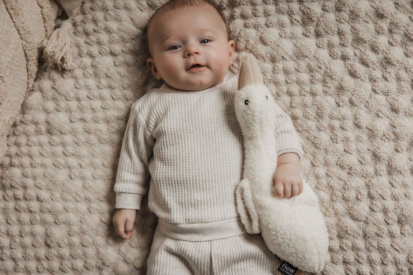 Liva (beige) - Oplaadbare hartslagknuffel