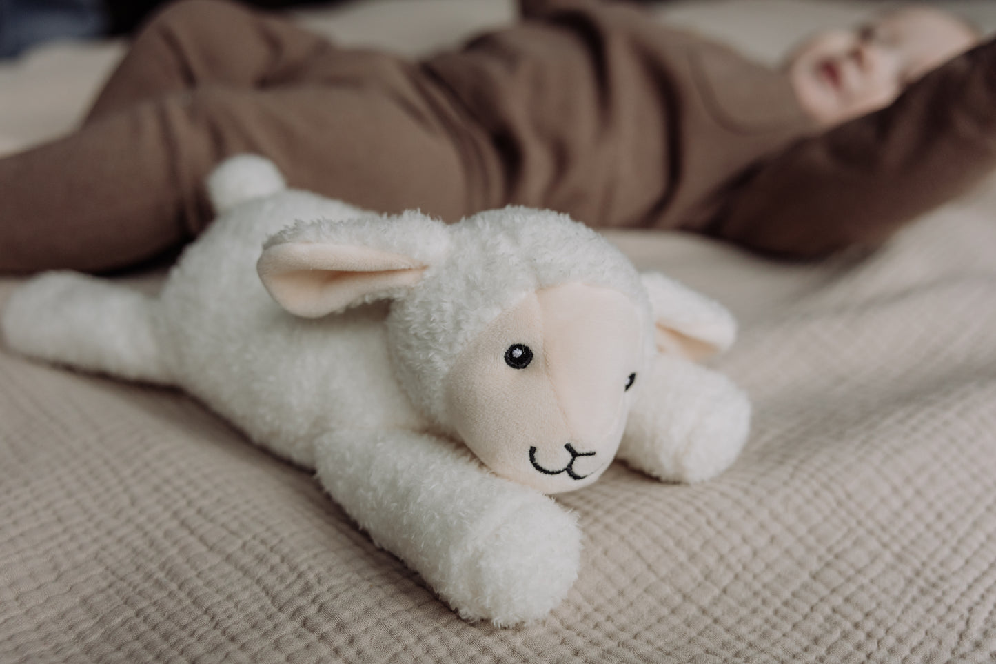 Rosie (Beige) - Oplaadbare hartslagknuffel